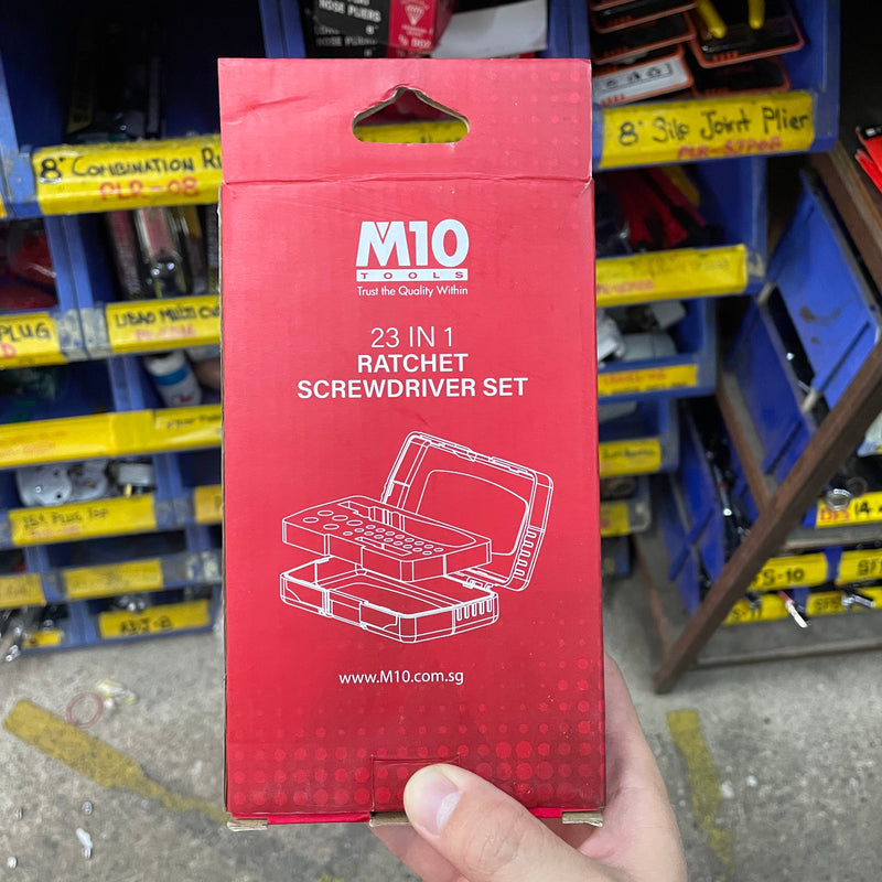 M10 Ratchet Screwdriver Set (23 in 1) | Model : 007-225-023 (RS23)