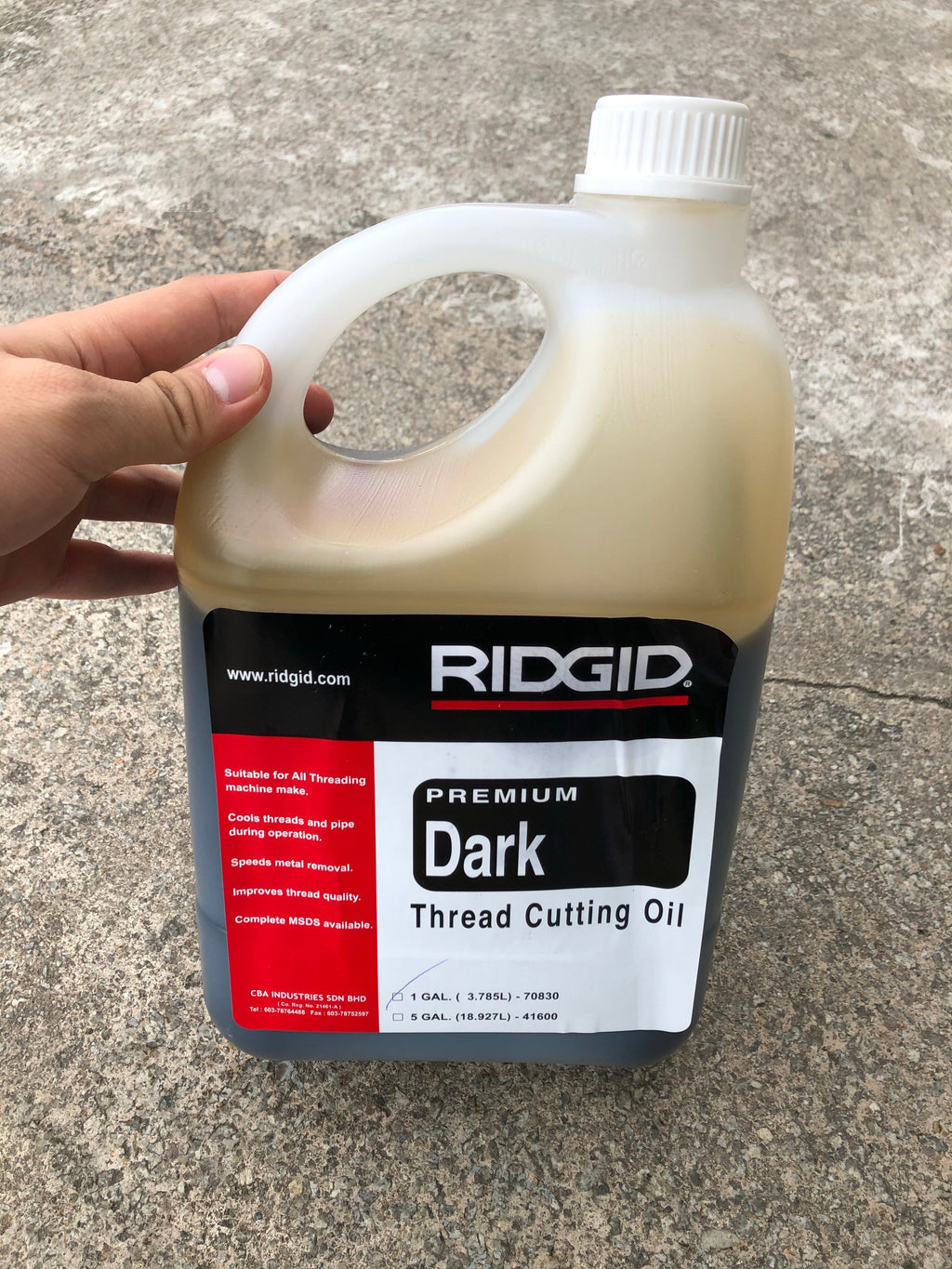Ridgid Threading Oil | Sizes : 1 Gal (3.5L), 5 Gal (18L), 55 Gal (208L